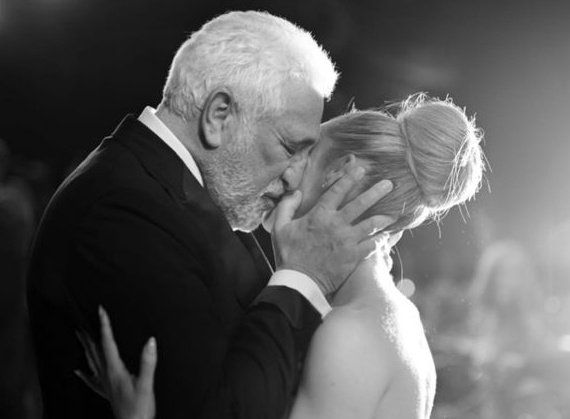 Lawrence Stroll and his daughter Chloe Stroll at her wedding. 