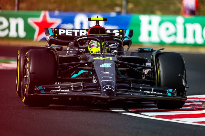 Lewis Hamilton at the Hungarian Gran Prix - Credit: Mercedes F1