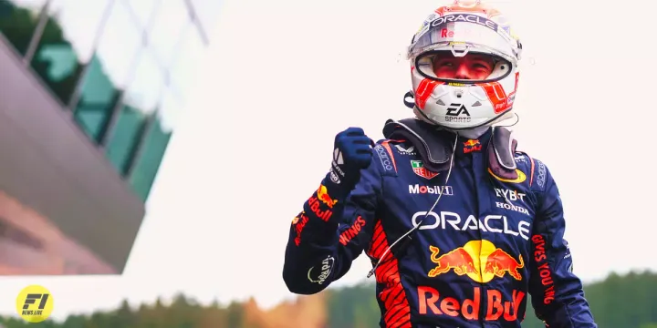 Max Verstappen celebrating his win at the Sprint Race at the 2023 Austrian Grand Prix-Red Bull Content Pool