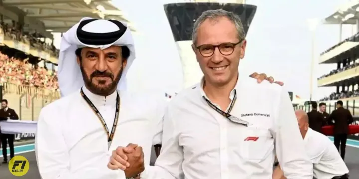 Stefano Domenicali CEO of F1 and Mohammed ben Sulayem FIA President