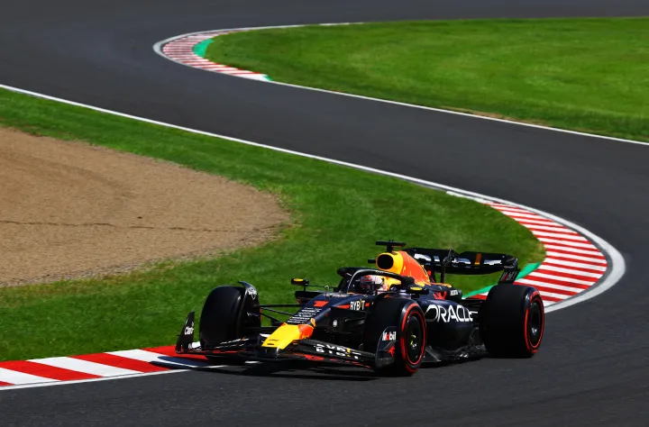 MAx Verstappen at the 2023 Japanese GP-Red Bull Content Pool