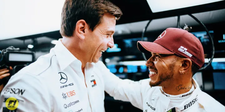 Toto Wolff and Lewis Hamilton - Mercedes