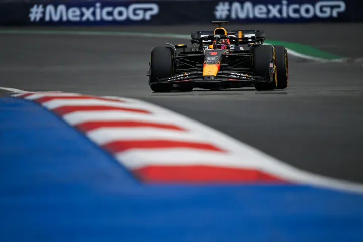 Max Verstappen in FP2 at the 2023 Mexican Grand Prix-Red Bull Content Pool