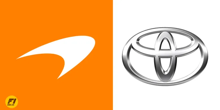 McLaren and Toyota logos