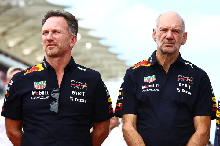 Christian Horner and Adrian Newey