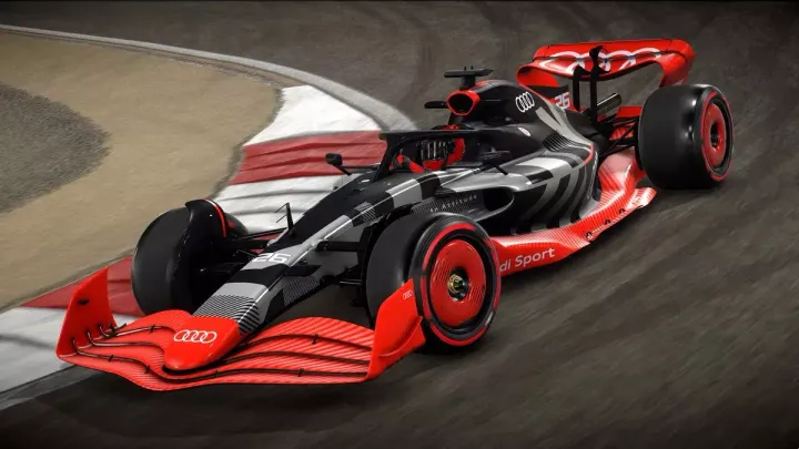 Audi F1 car render-Audi