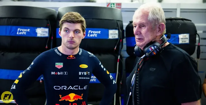 Max Verstappen and Helmut Marko