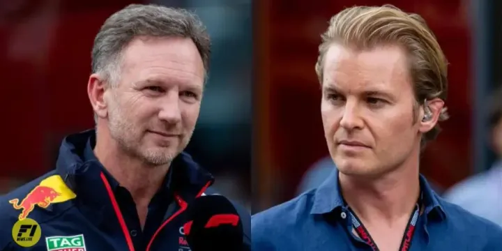 Christian Horner and Nico Rosberg