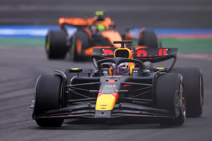 Max Verstappen and Lando Norris at the 2024 Chinese Grand Prix-Red Bull Content Pool