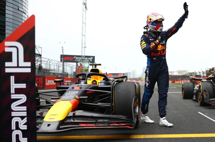 Max Verstappen after the sprint race at the 2024 Chinese GP-Red Bull Content Pool