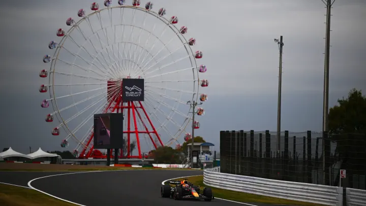 Max Verstappen in FP1 at the Japan Grand Prix- Red Bull Content Pool