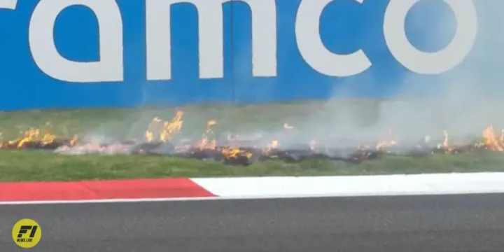 Chinese Grand Prix on fire