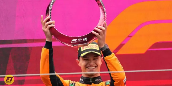 Lando Norris at the 2024 Chinese Grand Prix