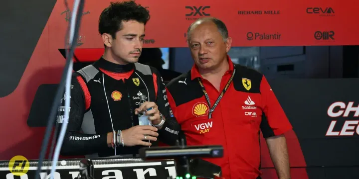 Charles Leclerc and Frederic Vesseur-Ferrari