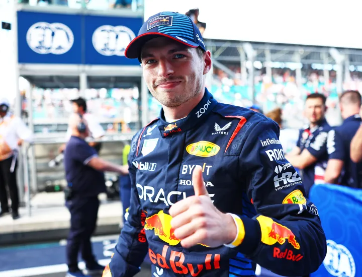 Max Verstappen during Sprint Qualifying at the Miami GP-Red Bull Content Pool