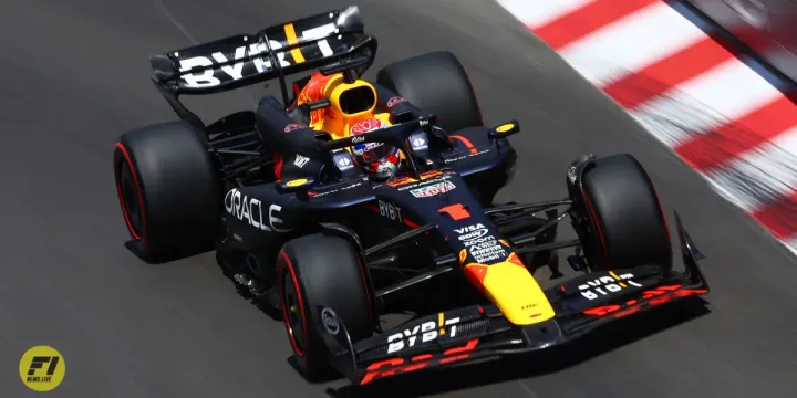 Max Verstappen in Monaco racing-Red Bull Content Pool