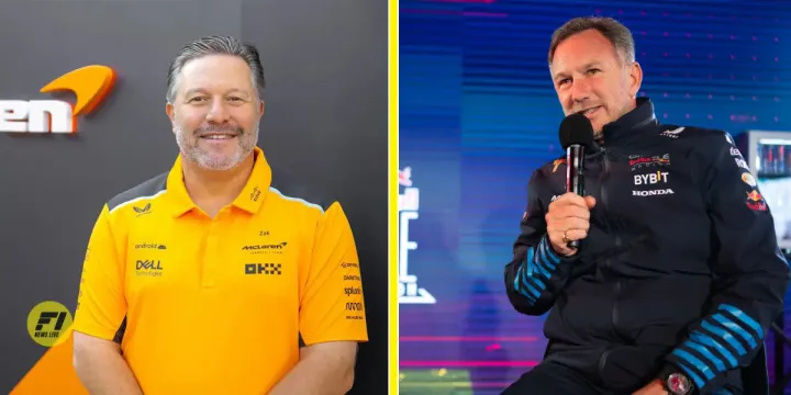 Zak Brown and Christian Horner 