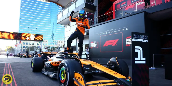 Oscar Piastri celebrating his win in the 2024 Azerbaijan GP-pitinsider.com