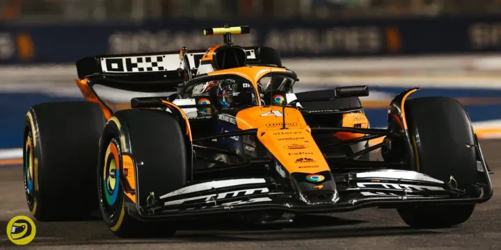 Lando Norris at the 2024 Singapore GP-McLaren 