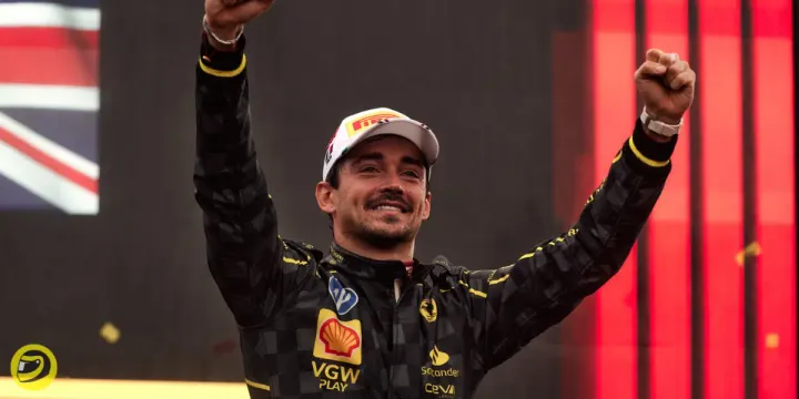 Charles Leclerc on the podium of the 2024 Italian GP-pitinsider.com