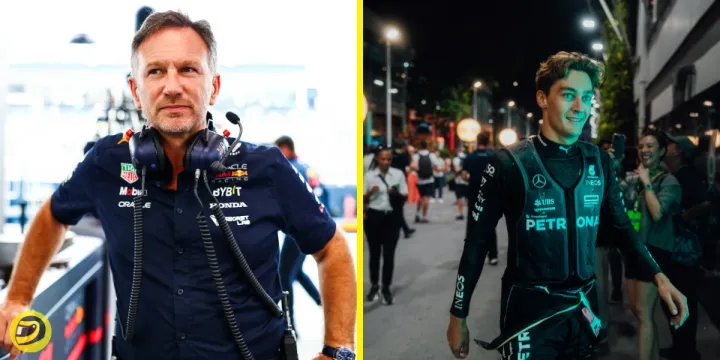 Christian Horner and George Russell-Pitinsider.com