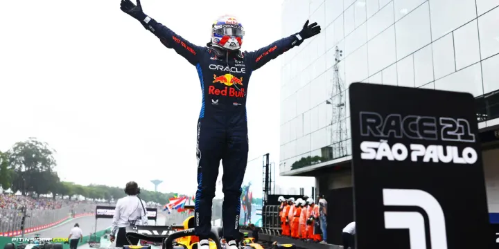 Verstappen wins from 17th in rain-soaked Brazilian GP