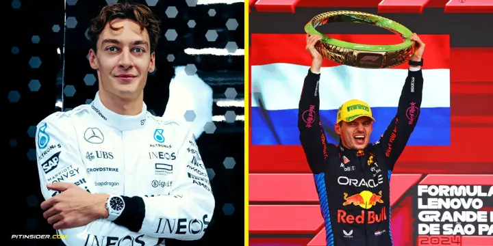 George Russell and Max Verstappen-Pitinsider.com